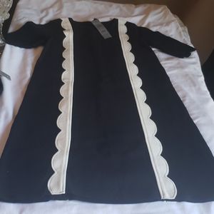 Ann Taylor Black and White Dress XXSP nwt